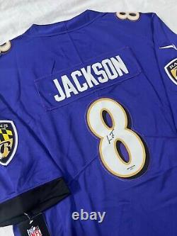 Lamar Demeatrice Jackson Jr. Signed Autographed Baltimore Ravens Jersey GAA COA