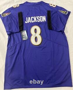 Lamar Demeatrice Jackson Jr. Signed Autographed Baltimore Ravens Jersey GAA COA