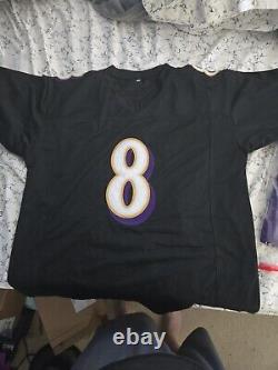 Lamar Jackson #8 Authentic Signed Autograph Baltimore Ravens Black Jersey withCOA