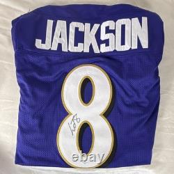 Lamar Jackson #8 Baltimore Ravens Signed Autographed NFL Jersey COA VS