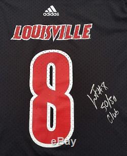 Lamar Jackson #8 Louisville Cardinals Signed Football Jersey Heisman Psa/dna