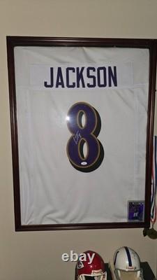 Lamar Jackson Authentic Signed White Pro Style Jersey Autographed JSA