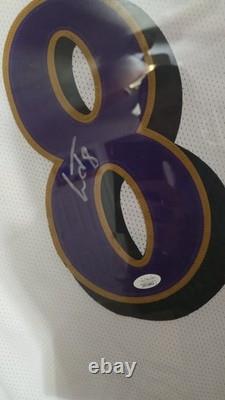 Lamar Jackson Authentic Signed White Pro Style Jersey Autographed JSA