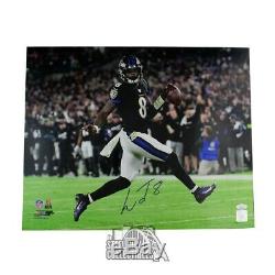 Lamar Jackson Autographed Baltimore Ravens 16x20 JSA COA