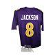 Lamar Jackson Autographed Baltimore Ravens Custom Football Jersey JSA COA
