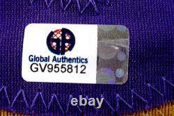 Lamar Jackson / Autographed Baltimore Ravens White Custom Football Jersey / COA