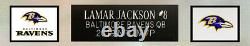 Lamar Jackson Autographed & Framed Black Ravens Jersey Auto JSA COA