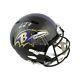 Lamar Jackson Autographed Ravens Speed Full-Size Football Helmet JSA Silver Ink