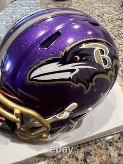 Lamar Jackson Autographed Signed Baltimore Ravens Flash Mini Helmet Fanatics coa