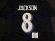 Lamar Jackson Baltimore Ravens Autographed Custom Black Style Jersey withGA coa