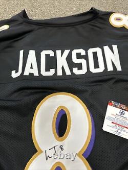 Lamar Jackson Baltimore Ravens Autographed Signed Custom Jersey with COA