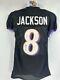 Lamar Jackson Baltimore Ravens Autographed Signed Jersey GAME CUT JSA BLACK