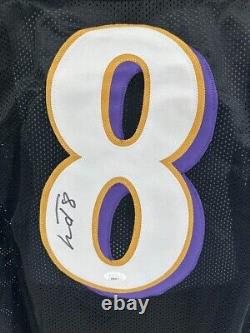 Lamar Jackson Baltimore Ravens Autographed Signed Jersey GAME CUT JSA BLACK