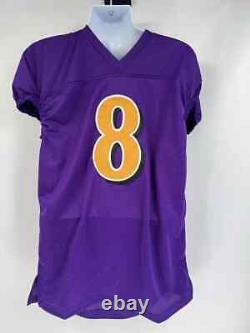 Lamar Jackson Baltimore Ravens Autographed Signed Jersey GAME CUT JSA PURPLE