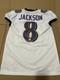 Lamar Jackson Baltimore Ravens Autographed Signed Jersey Game Cut Style JSA COA