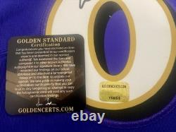 Lamar Jackson Baltimore Ravens Autographed Signed Jersey NFL Purple withCOA + Holo