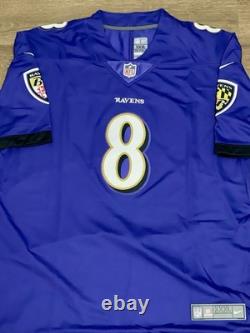 Lamar Jackson Baltimore Ravens Autographed Signed Jersey NFL Purple withCOA + Holo
