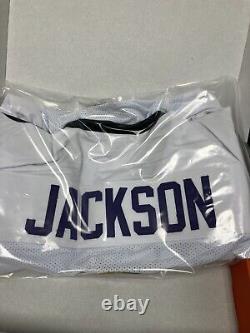 Lamar Jackson Baltimore Ravens Autographed Signed Jersey White JSA Certified