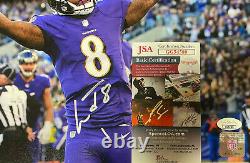 Lamar Jackson Baltimore Ravens Signaed Autographed 11x14 Photo Jsa Coa