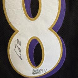 Lamar Jackson Baltimore Ravens Signed Autographed Black Jersey WithCOA