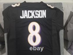 Lamar Jackson Baltimore Ravens Signed Autographed Black Jersey WithCOA