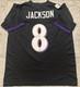 Lamar Jackson Baltimore Ravens Signed Autographed Black XL Jersey WithCOA