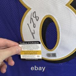 Lamar Jackson Baltimore Ravens Signed Autographed Purple Jersey WithCOA