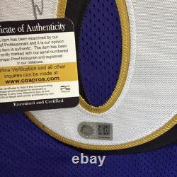 Lamar Jackson Baltimore Ravens Signed Autographed Purple XL Jersey WithCOA