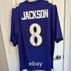 Lamar Jackson Baltimore Ravens Signed Autographed Purple XL Jersey WithCOA