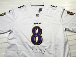 Lamar Jackson Baltimore Ravens Signed Autographed White Jersey With COA