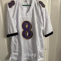 Lamar Jackson Baltimore Ravens Signed Autographed White XL Jersey WithCOA