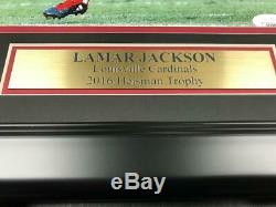 Lamar Jackson Louisville Cardinals Signed Autographed Framed 8x10 Photo Jsa Coa