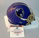 Lamar Jackson Signed Autograph Ravens 2024 Alternate Style Mini Helmet GAI COA