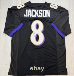 Lamar Jackson Signed Autographed #8 Jersey Baltimore Ravens NFL MVP 5 Star COA