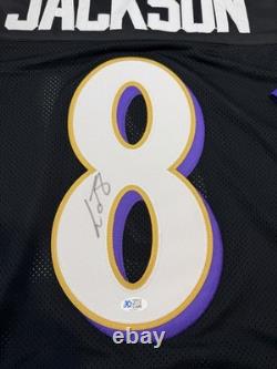 Lamar Jackson Signed Autographed #8 Jersey Baltimore Ravens NFL MVP 5 Star COA