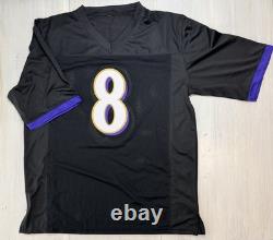 Lamar Jackson Signed Autographed #8 Jersey Baltimore Ravens NFL MVP 5 Star COA