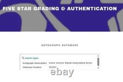 Lamar Jackson Signed Autographed #8 Jersey Baltimore Ravens NFL MVP 5 Star COA