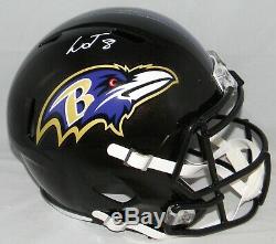 Lamar Jackson Signed Autographed Baltimore Ravens Full Size Speed Helmet Jsa