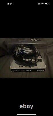 Lamar Jackson Signed/Autographed Baltimore Ravens Speed Mini Helmet JSA