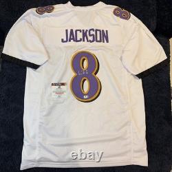 Lamar Jackson Signed / Autographed Custom Jersey with COA Baltimore Ravens