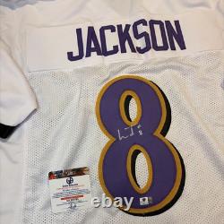 Lamar Jackson Signed / Autographed Custom Jersey with COA Baltimore Ravens