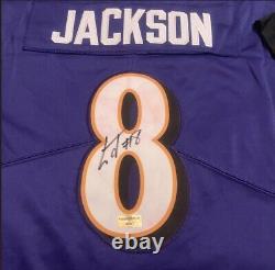Lamar Jackson Signed Autographed Jersey with COA Baltimore Ravens Superstar QB WOW