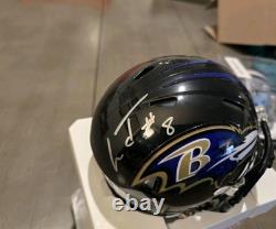Lamar Jackson Signed Autographed Mini Helmet Baltimore Ravens GAI