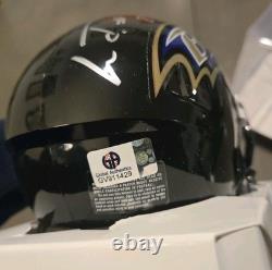 Lamar Jackson Signed Autographed Mini Helmet Baltimore Ravens GAI