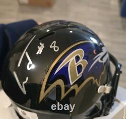 Lamar Jackson Signed Autographed Mini Helmet Baltimore Ravens GAI