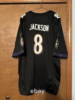 Lamar Jackson Signed/Autographed Nike Black Jersey JSA Baltimore Ravens