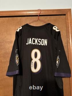 Lamar Jackson Signed/Autographed Nike Black Jersey JSA Baltimore Ravens