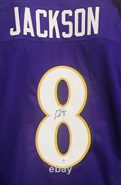 Lamar Jackson Signed Autographed Pro Style Baltimore Jersey WithCOA Ravens