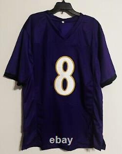 Lamar Jackson Signed Autographed Pro Style Baltimore Jersey WithCOA Ravens