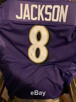 Lamar Jackson Signed Autographed Purple Ravens Jersey JSA COA